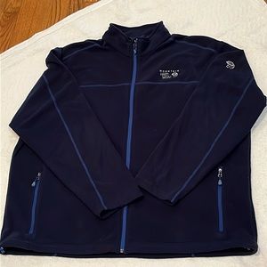 COPY - Men’s Mountain Hardwear Full Zip Fleece size XXL, navy blue.